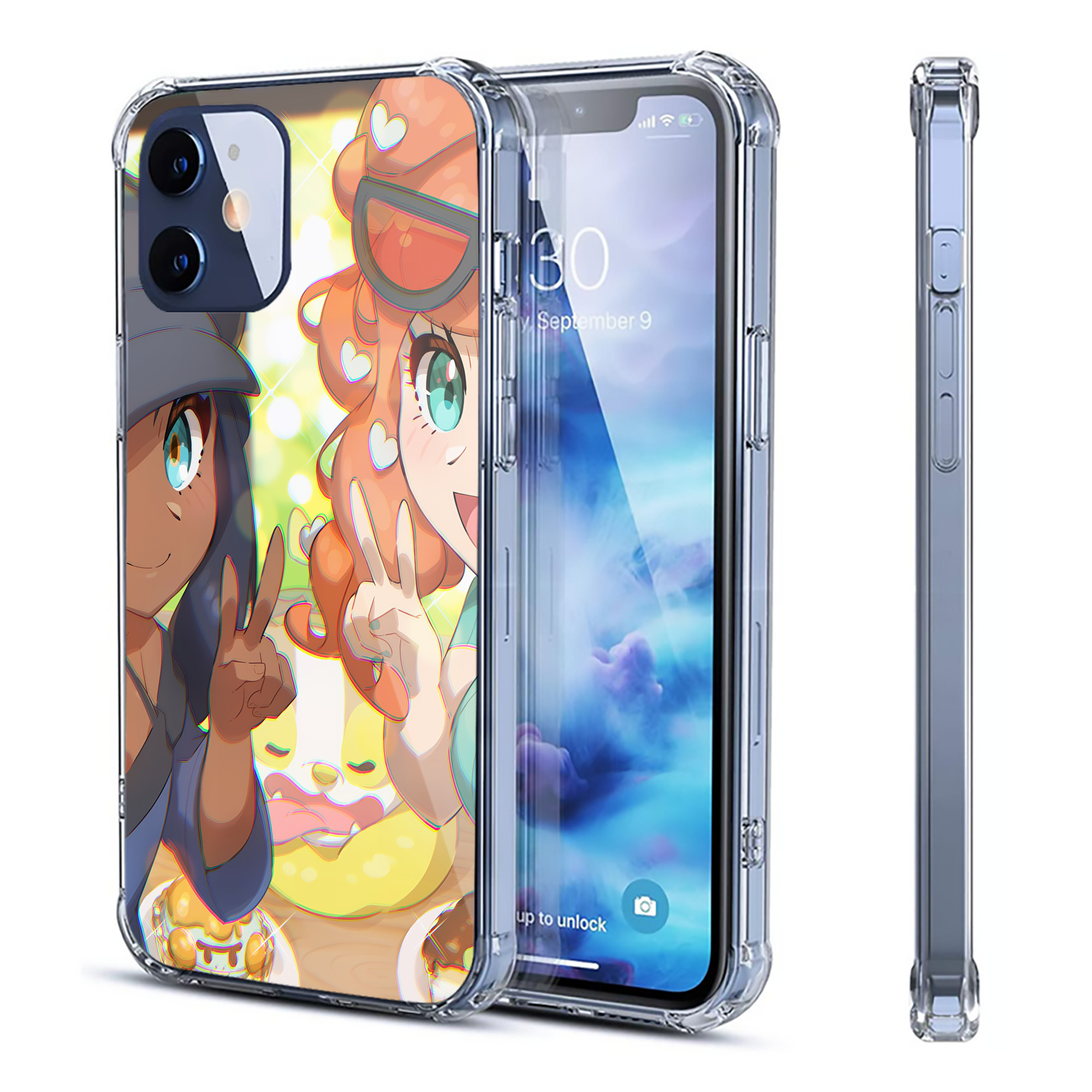 （画像用） ポケットモンスター Pokémon 【iPhone 12シリーズ対応】透明スマホケース（クリアソフトケース）